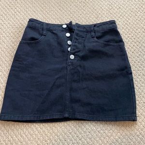 black jean skirt from brandy melville